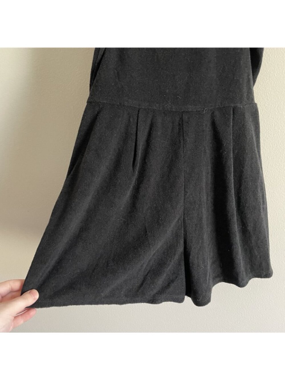 Wild Fable Women SZ S Black Striped Trim Terry Thin Striped Shorts Romper - Picture 5 of 10
